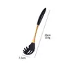 Juego de Utensilios de Cocina con Mango de Silicona Colador Espátula para Freír Cuchara para Sopa Espátula para Freír Utensilios de Cocina para el Hogar Espátula Cuchara para Cocinar Juego de 6 Piezas