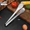 Pinzas Exquisitas para Alimentos de Acero Inoxidable 304 Pinzas Gruesas para Alimentos con Múltiples Agujeros Pinzas para Barbacoa Pinzas para Pan de Cocina Pinzas para Bistec