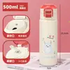 Zunhao nueva taza térmica de dibujos animados acero inoxidable 316 alto valor de color para niños estudiantes con popote doble para beber