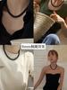 Collar de Perlas Negras Fiebre para Mujer 2024 Nuevo Sentido de Alta Gama Cadena Collar con Cuentas de Ágata