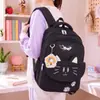 Mochila linda y fresca estilo coreano para mujer, gran capacidad, ligera, duradera y diseñada para proteger la columna vertebral; adecuado para estudiantes de primaria y secundaria
