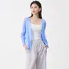 Chaqueta Miyake Calidad Mostrador Chaqueta Básica Más Vendida para Mujer Color Sólido Simple Elegante Versátil Chal Cárdigan Top