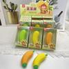 Garras de Gato de Dibujos Animados Pies de Gato Borrador Plátano Mono Mango Pato Plátano Mango Borrador Eliminación de Recortes y Limpieza Papelería