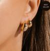 Pendientes de Gota de Agua en Forma de C para Mujer, Estilo Europeo, Hermosas Joyas Estilo Ins, Pendientes Dorados, Corazón de Lujo Ligero