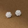 Plata S925 Usado Botones de Flor de Seis Pétalos Hebilla de Conexión para Pulsera Semiterminada Accesorios Knockstring para Pulsera DIY Hecha a Mano S1480