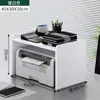 Rack de armazenamento para impressora, prateleira de mesa, rack doméstico para armazenamento de arquivos de mesa, pequeno armário para cópias
