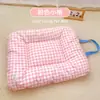 Esterilla para Cama de Perro, Esterilla para Dormir de Perro, Uso en Todas las Estaciones, Esterilla Macarrón para Dormir en Verano, Esterilla para Cama de Gato, Esterilla a Cuadros para Acostarse de Gato