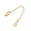 Cadena de Extensión de Conexión de Acabado para Pulsera de Collar Chapada en Oro de 18 Quilates Alta Retención de Color Accesorios de Joyería Hechos a Mano para Bricolaje Cadena de Cola de Iris
