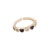 Anillo de Amor con Goteo de Aceite de Diamantes Completos Transfronterizo para Mujer, Joyería Retro Personalizada, Artesanía Multicolor Simple R062