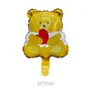 Celebración de Boda del Día de San Valentín Transfronterizo y del Día de San Valentín Chino Globos Pequeños de Papel de Aluminio en Español Decoración de Corazón de Abrazo Arreglo de Fiesta Oso Globo