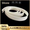 Barra redonda sólida de silicone mecânica resistente a altas temperaturas tira de silicone anti-colisão tira de vedação de silicone branco anti-rasgo