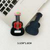 Color Simulación Cara Brillante Guitarra Accesorios de Resina DIY Gel Crema Funda para Teléfono Horquilla Decoración Vaso de Agua Caja para Audífonos