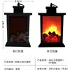 Lámpara de viento para chimenea estilo europeo, lámpara de llama simulada, atmósfera de llama de carbón, adornos de escritorio para sala de estar del hogar, luces de Navidad