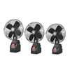 Ventilador portátil de metal com bateria de lítio para uso doméstico, ao ar livre, camping, pesca, 8 polegadas, vento forte, ventilador pequeno, atacado