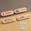 Placa de Nome em Madeira Maciça Personalizada Crachá de Trabalho Placa de Número de Trabalho de Hotel Loja de Chá de Tronco Personalizada Gravação Criativa Personalizada