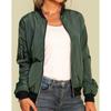 Chaqueta Casual Transfronteriza Ropa de Mujer Aliexpress 2023 Primavera Nueva Color Puro Moda Europea y Americana Chaqueta Exterior con Cremallera Mujer
