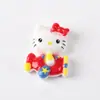 Desenho Animado Gato Kt Acessórios de Resina DIY Artesanal Cola de Chantilly Presilhas de Cabelo Elásticos para Cabelo Fivelas de Sapato Capas de Celular Chaveiros Acessórios