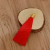 Anel de puxar 8cm fio dourado chapéu canelado borla borla marcador de página pingente sachê diy sachê borla leque borla