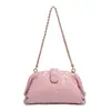 2026 Nuevo Bolso de Mano Tejido Hecho a Mano, Bolso Nube Personalizado, Moderno Bolso de Cadena Clip Shell para Mujer de Hombro Cruzado