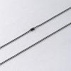 Venta caliente 1.5mm cadena de bolas de acero inoxidable accesorios de joyería cadena de bolas cadena DIY collar con cadena cadena fina de bolas