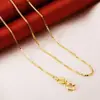 Collar de Cadena Sola Color Plata Cadena de Plata Esterlina 925 Clavícula Fina Chapada Color Oro 18K Chapado en Oro Cadena para Clavícula de Mujer sin Decoloración