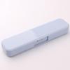 Caja Portátil de Cubiertos de Plástico Caja Portátil para Brochas de Maquillaje para Niños Caja de Almacenamiento de Herramientas para Brochas de Maquillaje Caja a Prueba de Polvo