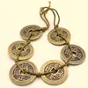 Accesorios de manualidades de metal retro de cobre genuino engrosado de 2.8 cm / Monedas de cobre antiguas diez Emperadores moneda cinco Emperadores moneda de cobre