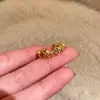 ¡Buena suerte! Anillo Abierto Rojo Pony para Mujer Ankela, Anillo de Dedo Índice Estilo Lujo Ligero de Gama Alta, Anillo Único Apilable