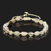 2026 Nuevo Pulsera Cruzada Casual de Piedra y Cristal Multicolor, Accesorio Unisex Versátil, Suministro al por Mayor