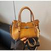 Bolso Transfronterizo de Ante para Mujer Otoño e Invierno 2025 Nuevo Versátil Mate Retro Bolso Cruzado Casual Bandolera Bolso Cubo
