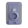 Adecuado para Localizador Airtag Succión Magnética Funda de Tarjeta de Cuero Cartera Magnética Fuerte Estuche para Tarjeta de Identificación magsafe Funda para Tarjetas Loafing