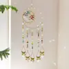 [Original de Mengying] Atrapasol de Grava de Cristal Natural Atrapasueños Carrillón de Viento Popular de Exportación Decoración de Habitación