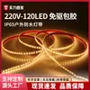 Tira de Luces LED de Alto Voltaje 220V Alto Brillo 120 Luces Autoadhesiva Exterior Impermeable Tira de Luz Ambiental Sin Driver