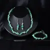 Set de Joyería Boho con Piedras Irregulares para Mujer, Collar, Pulsera y Aretes de Cristales y Piedras Naturales