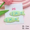 Accesorios de Pescado Color Crema Materiales Hechos a Mano DIY Accesorios para Pasador Tocado Accesorios para el Cabello Pegamento Crema Materiales para Funda de Teléfono Móvil