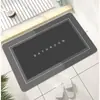 Alfombrilla de baño de tierra de diatomeas antideslizante absorbente secado rápido para puerta de entrada alfombra lavable para inodoro