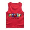 Chaleco de algodón para niños verano nuevo niños lobo espacial matando delgado niños bebé camiseta interior moda