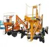 Plataforma de Trabajo Aéreo Elevadora con Brazo Curvo Remolque Volquete Diésel Equipo de Elevación Remolque Camión Elevador con Brazo Curvo