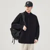 Suéter cárdigan de alta gama para hombre 2025 Otoño e Invierno Nuevo estilo holgado de moda versátil tejido en color beige y negro en stock