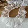 Accesorios de encaje hechos a mano DIY Forro de malla Ropa de muñeca Prenda Tela decorativa plisada Tela de dobladillo de falda