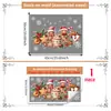 Navidad Navidad Hombre de Jengibre Chocolate Caliente Pegatina para Ventana Vidrio de Escaparate Puerta de Cristal Decoración del Hogar Pegatina Electrostática para Vidrio