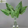 Simulación de Pegamento de Tacto Vegetal Hoja de Tortuga Hoja de Planta Verde Accesorios para Disparos Decoración del Hogar Estilo Nórdico