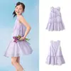 Ropa Infantil Balabala Vestido para Niñas 2026 Nuevo Vestido de Verano sin Mangas para Niños Mayores Dulce y Elegante