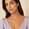 Collar con colgante de amor azul popular, nuevo, de moda transfronteriza europea y americana, con temperamento personalizado y sencillo