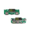 Módulo de carregamento de bateria de lítio 18650 com display digital 5V2.4A 2A 1A saída USB dupla com módulo de reforço de display