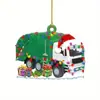 Nuevo Producto Creativo Elegante Mini Guitarra Amantes de la Navidad Acrílico Plano Colgante para Espejo Retrovisor de Coche
