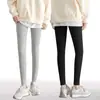 Suministro Exclusivo Transfronterizo de Pantalones de Fitness de Cintura Alta para Otoño e Invierno, Nuevos Modelos Deportivos de Estilo Europeo y Americano de Alta Elasticidad, Ajustados, Forrados de Felpa, Engrosados, Casuales