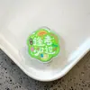 Clipes de acrílico PP em formato de flor com palavras de bênção, clipes de lanche PPJ com texto inspirador fofo