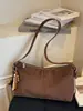 Bolso de Hombro con Diseño de Nicho de Pedido Extranjero, Bolso Cruzado Mate de Lujo de Gama Alta, Bolso Tipo Bollo Retro de Gran Capacidad con Estampado de Leopardo