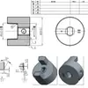 Acoplamento Baohua 12A Conector de Bomba Triangular Cabeçalho Máquina Corda Bomba de Óleo Almofada Amortecedora Bomba de Óleo